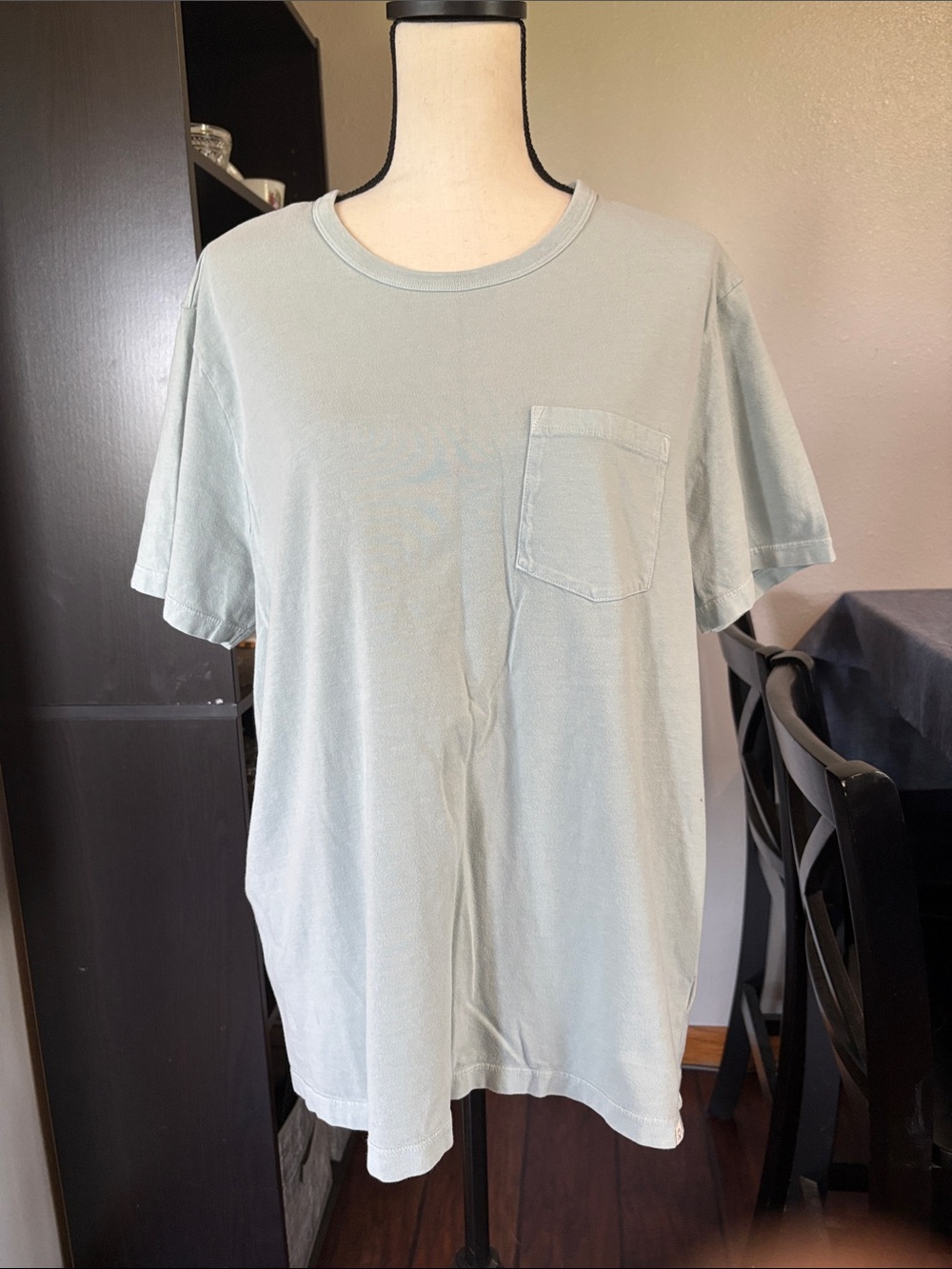 Women’s Madewell Sz L Light Green All Day 1 Pocket Tee